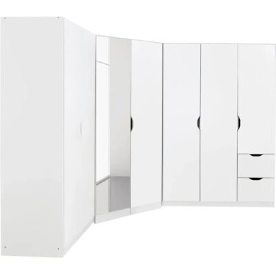 RAUCH Freiham Kleiderschrank-Set - Weiß - 3-teiliges Schranksystem RAUCH Freiham Kleiderschrank-Set - Weiß - 3-teiliges Schranksystem