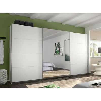 Rauch Kleiderschrank - Cortona Schiebetür mit Spiegel - 360cm x 229cm - Weiß Rauch Kleiderschrank - Cortona Schiebetür mit Spiegel - 360cm x 229cm - Weiß