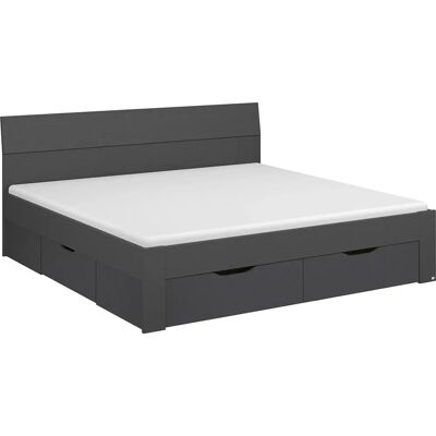 RAUCH Flexx Bett - 180x200cm, Grau Metallic, mit Schubladen - Bett RAUCH Flexx Bett - 180x200cm, Grau Metallic, mit Schubladen - Bett