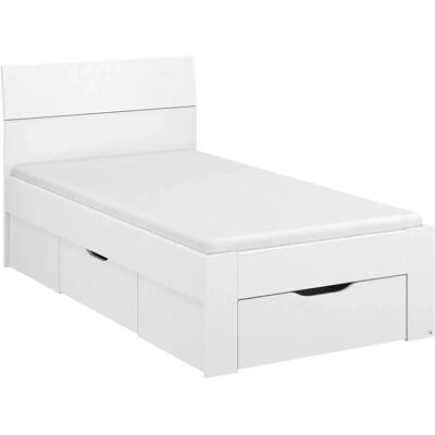 RAUCH FLEXX Bett mit Stauraum - 90x200cm, Weiß, Ohne Matratze RAUCH FLEXX Bett mit Stauraum - 90x200cm, Weiß, Ohne Matratze