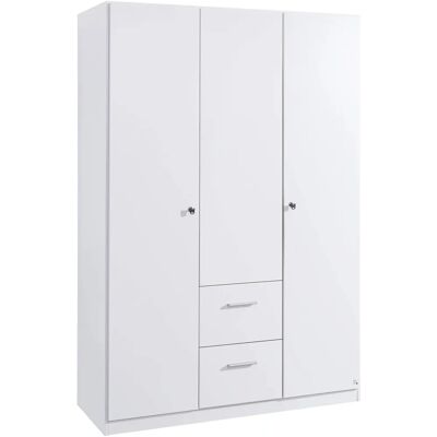 Rauch Buchholz Kleiderschrank - 135x54x197cm, 3 Türen, Weiß Rauch Buchholz Kleiderschrank - 135x54x197cm, 3 Türen, Weiß