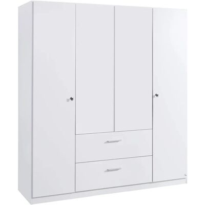 rauch BLUE Buchholz Kleiderschrank - weiß - 4-türig - 180x197x54cm rauch BLUE Buchholz Kleiderschrank - weiß - 4-türig - 180x197x54cm