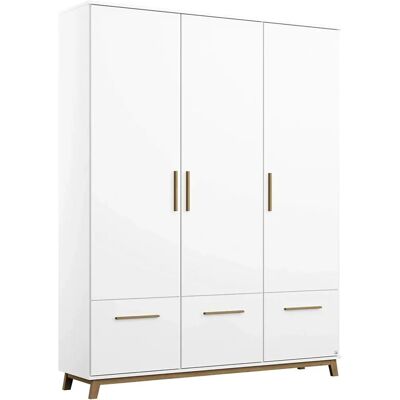 Rauch Carlsson Kleiderschrank - Skandinavisches Design, 3 Schubladen Rauch Carlsson Kleiderschrank - Skandinavisches Design, 3 Schubladen