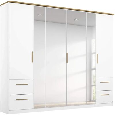Rauch Carlsson Weiß Eiche Kleiderschrank - 6-türig Scandinavian Design Rauch Carlsson Weiß Eiche Kleiderschrank - 6-türig Scandinavian Design