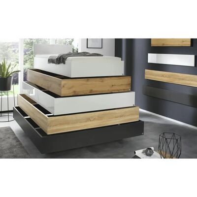 RAUCH Phoenix Futonbett - Modernes Weißes Design - 140x200 cm - Ohne Matratze RAUCH Phoenix Futonbett - Modernes Weißes Design - 140x200 cm - Ohne Matratze