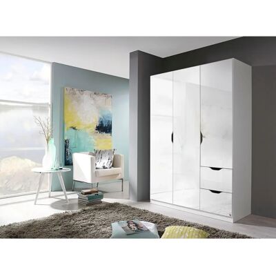 Rauch Freiham Kleiderschrank - 3-türig, Hochglanz Weiß - Kleiderschrank Rauch Freiham Kleiderschrank - 3-türig, Hochglanz Weiß - Kleiderschrank