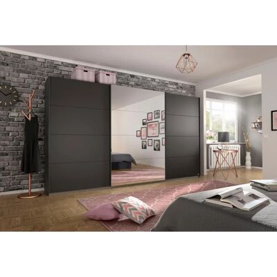 Rauch Kepan Kleiderschrank - Sanft schließende Schiebetüren - 8 Ablagen - Made in Germany Rauch Kepan Kleiderschrank - Sanft schließende Schiebetüren - 8 Ablagen - Made in Germany