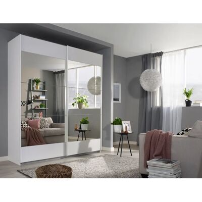 Rauch Malibu Schrank - Schiebetür, 181x62x210 cm, Weiß Rauch Malibu Schrank - Schiebetür, 181x62x210 cm, Weiß