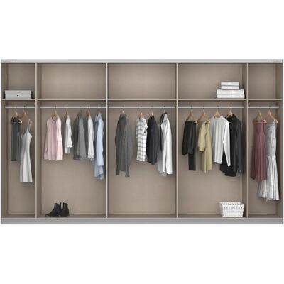 RAUCH Malibu Kleiderschrank - Schiebetüren, 3-türig, Holz, 361x62x210 cm RAUCH Malibu Kleiderschrank - Schiebetüren, 3-türig, Holz, 361x62x210 cm