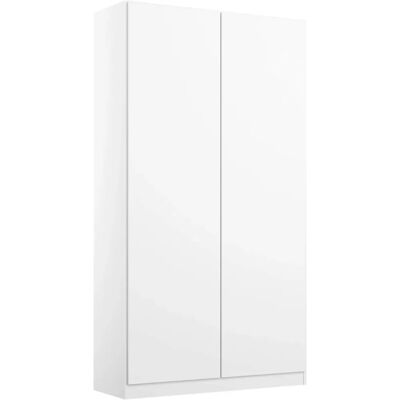 RAUCH Nidda Kleiderschrank - Weiß, 91x54x197 cm, 2 St., Grifflos - Kleiderschrank RAUCH Nidda Kleiderschrank - Weiß, 91x54x197 cm, 2 St., Grifflos - Kleiderschrank