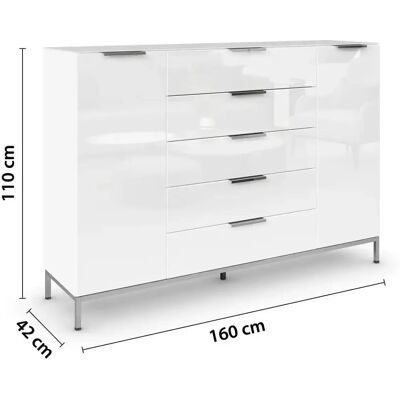 RAUCH Flipp Sideboard - Moderner Weißes Stauraummöbel RAUCH Flipp Sideboard - Moderner Weißes Stauraummöbel