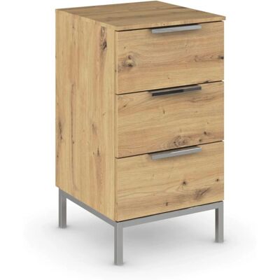 RAUCH Flipp Nachttisch - Eiche Artisan - Schubladen mit Soft-Close - Nachtkommode RAUCH Flipp Nachttisch - Eiche Artisan - Schubladen mit Soft-Close - Nachtkommode
