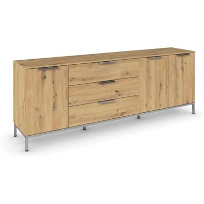 RAUCH Flipp Sideboard - 200x42x72 cm, Eiche Artisan, 3-türig RAUCH Flipp Sideboard - 200x42x72 cm, Eiche Artisan, 3-türig