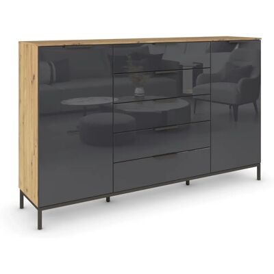 Höffner Frome Highboard - Holzfarben - 180x111cm Höffner Frome Highboard - Holzfarben - 180x111cm
