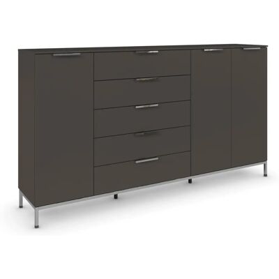 Höffner Frome Hochschrank schwarz - Highboard Höffner Frome Hochschrank schwarz - Highboard