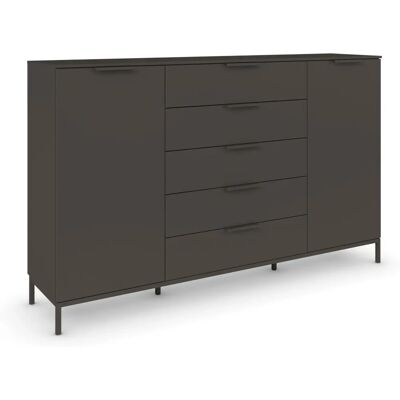 RAUCH Flipp Sideboard - 5 Schubladen, Grau RAUCH Flipp Sideboard - 5 Schubladen, Grau
