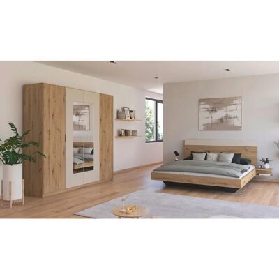 RAUCH Monza Schlafzimmer-Set - Modern, Braun, 180x200cm RAUCH Monza Schlafzimmer-Set - Modern, Braun, 180x200cm