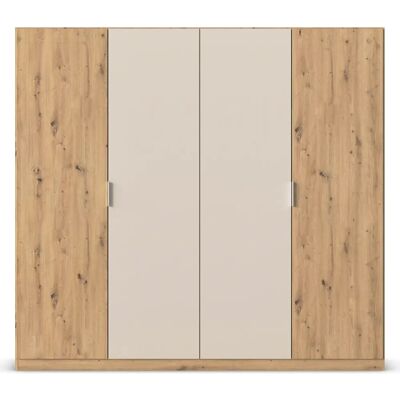 RAUCH Monza Kleiderschrank - 4-türig, Verstellbare Regale, 226cm breit RAUCH Monza Kleiderschrank - 4-türig, Verstellbare Regale, 226cm breit