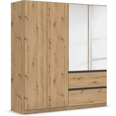 RAUCH Costa Kleiderschrank - Eiche Artisan 4-türig RAUCH Costa Kleiderschrank - Eiche Artisan 4-türig