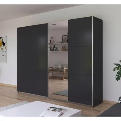 Rauch Aurelio Kleiderschrank - 3 Varianten, 261cm, Grau Metallic Rauch Aurelio Kleiderschrank - 3 Varianten, 261cm, Grau Metallic