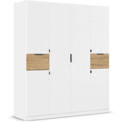 Rauch Ticao Kleiderschrank - 6-türen, Weiß, verstellbare Böden Rauch Ticao Kleiderschrank - 6-türen, Weiß, verstellbare Böden