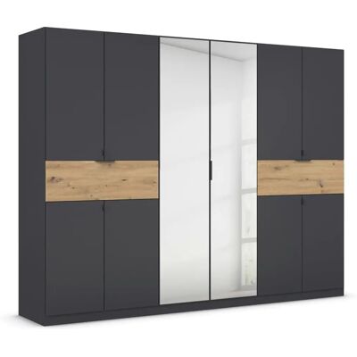 Rauch Ticao Kleiderschrank - 10 Türen mit Spiegel, verstellbare Regale, Deutschland Rauch Ticao Kleiderschrank - 10 Türen mit Spiegel, verstellbare Regale, Deutschland