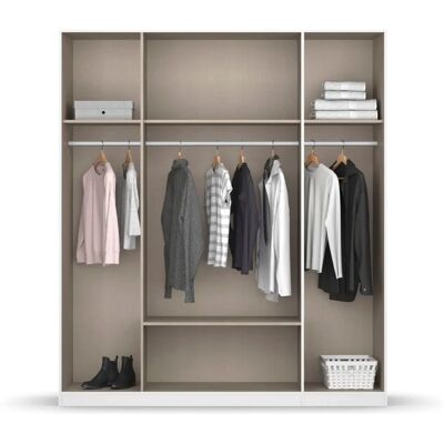Rauch Gamma Kleiderschrank - Modern Eiche Sonoma 4-türiger Schrank Rauch Gamma Kleiderschrank - Modern Eiche Sonoma 4-türiger Schrank