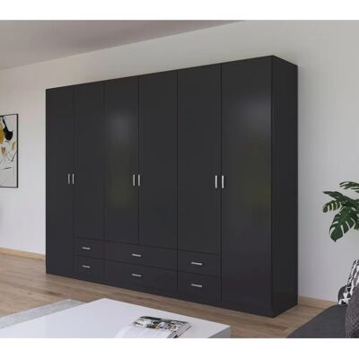 Rauch Gamma Kleiderschrank - Robuste Metall- und Kunststoffbeschläge Rauch Gamma Kleiderschrank - Robuste Metall- und Kunststoffbeschläge