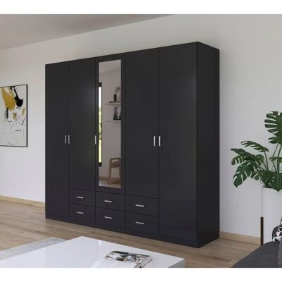 rauch Gamma Kleiderschrank - Modern, Geräumig, Spiegeltüren rauch Gamma Kleiderschrank - Modern, Geräumig, Spiegeltüren