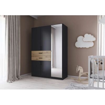 Rauch Maika Kleiderschrank - 5-türig, Spiegel, 2 Schubladen - Kleiderschrank Rauch Maika Kleiderschrank - 5-türig, Spiegel, 2 Schubladen - Kleiderschrank