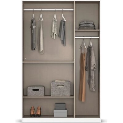 Rauch Maika Kleiderschrank - 5-Tür, Weiß/Eiche Artisan Rauch Maika Kleiderschrank - 5-Tür, Weiß/Eiche Artisan