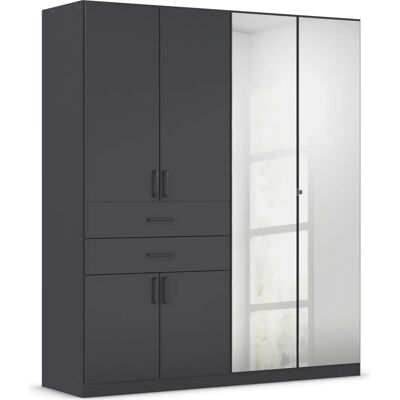 RAUCH Maika Kleiderschrank - 6 Türen, Spiegel, 2 Schubladen - Made in Germany RAUCH Maika Kleiderschrank - 6 Türen, Spiegel, 2 Schubladen - Made in Germany