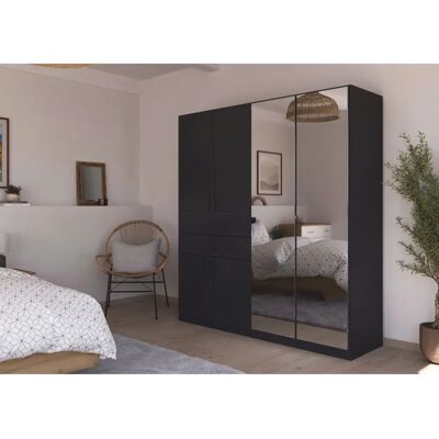 RAUCH Maika Kleiderschrank - 6 Türen, Spiegel, 2 Schubladen - Made in Germany RAUCH Maika Kleiderschrank - 6 Türen, Spiegel, 2 Schubladen - Made in Germany