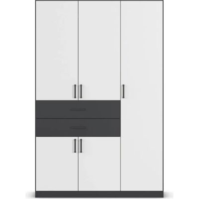 rauch BLUE Maika Kleiderschrank - 5-türig mit 2 Schubladen - Grau metallic rauch BLUE Maika Kleiderschrank - 5-türig mit 2 Schubladen - Grau metallic