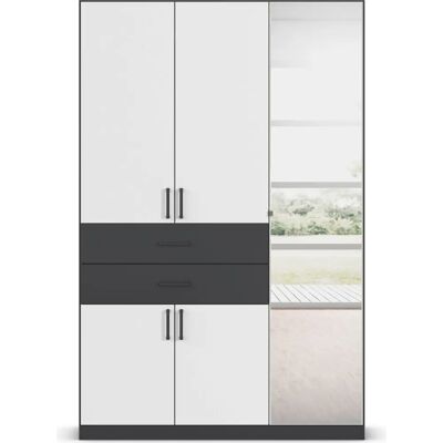 RAUCH Maika Kleiderschrank - 5-türig, Grau, 136cm breit RAUCH Maika Kleiderschrank - 5-türig, Grau, 136cm breit