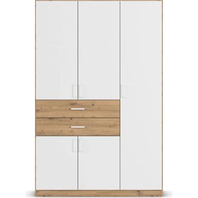 RAUCH Maika Drehtürenschrank - 5-türig, Weiß/Eiche Artisan/Alpinweiß RAUCH Maika Drehtürenschrank - 5-türig, Weiß/Eiche Artisan/Alpinweiß