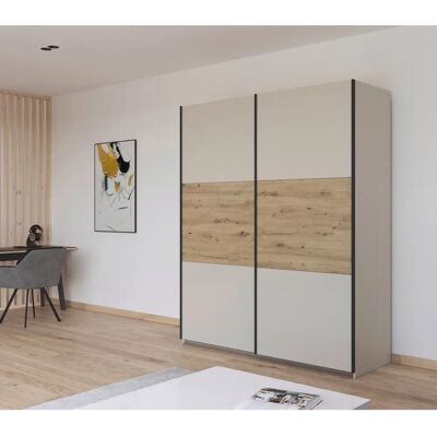 RAUCH Neo Ruhásszekrény - Bézs & Tölgy - 175x59x210cm RAUCH Neo Ruhásszekrény - Bézs & Tölgy - 175x59x210cm