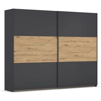 RAUCH Neo Schrank - Schiebetüren, 3 Regale, 3 Kleiderstangen RAUCH Neo Schrank - Schiebetüren, 3 Regale, 3 Kleiderstangen