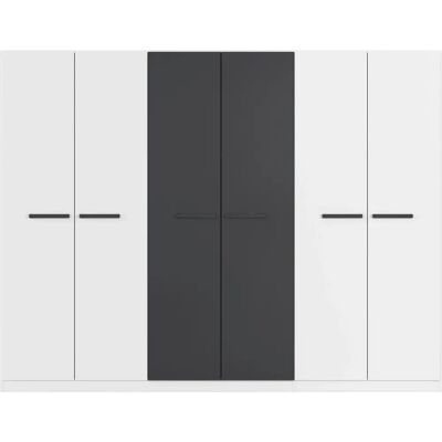 rauch BLUE MODI Kleiderschrank - Weiß, 271cm, 6 Türen rauch BLUE MODI Kleiderschrank - Weiß, 271cm, 6 Türen