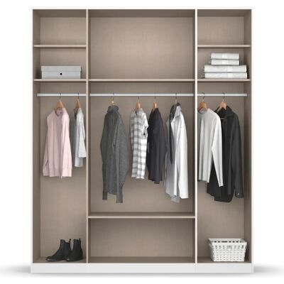 RAUCH Davoa Kleiderschrank - 4-türig, Weiß & Eiche Artisan, 181cm RAUCH Davoa Kleiderschrank - 4-türig, Weiß & Eiche Artisan, 181cm