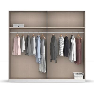 Rauch Monza Kleiderschrank - 4 Türen, 210cm Hoch, Weiß Rauch Monza Kleiderschrank - 4 Türen, 210cm Hoch, Weiß