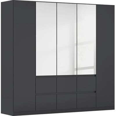 RAUCH Mainz Kleiderschrank mit Spiegel - Grau (graumetallic) RAUCH Mainz Kleiderschrank mit Spiegel - Grau (graumetallic)