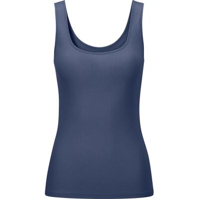 Nina von C. Achseltop - Blau - Gr. 44 - Ärmelos, Baumwolle Nina von C. Achseltop - Blau - Gr. 44 - Ärmelos, Baumwolle