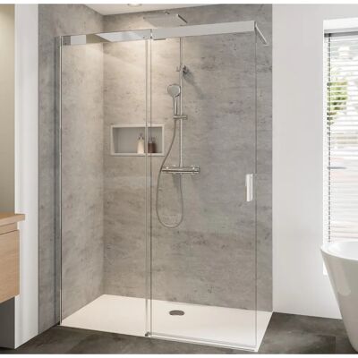 Breuer Panorama Soft & Silent Schuifdeur - 120x200cm - Veiligheidsglas ESG Breuer Panorama Soft & Silent Schuifdeur - 120x200cm - Veiligheidsglas ESG