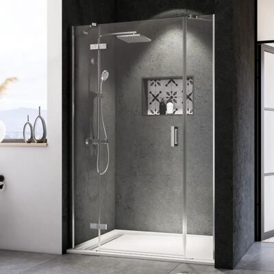 Breuer Panorama Schiebetür - 120cm, Klarglas, Alu Chrome - Duschtür Breuer Panorama Schiebetür - 120cm, Klarglas, Alu Chrome - Duschtür