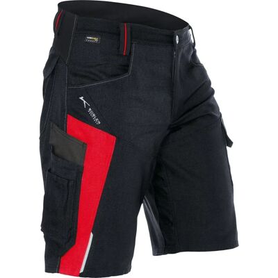Kübler Bodyforce Bermuda Arbeitsshorts - 2425 - Schwarz/Mittelrot - Grösse 44 Kübler Bodyforce Bermuda Arbeitsshorts - 2425 - Schwarz/Mittelrot - Grösse 44