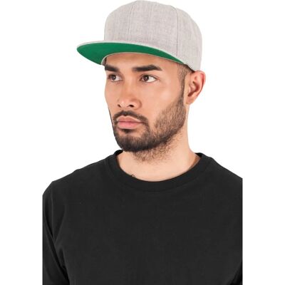 Flexfit 6089M Premium Classic Snapback - grå melerad Flexfit 6089M Premium Classic Snapback - grå melerad