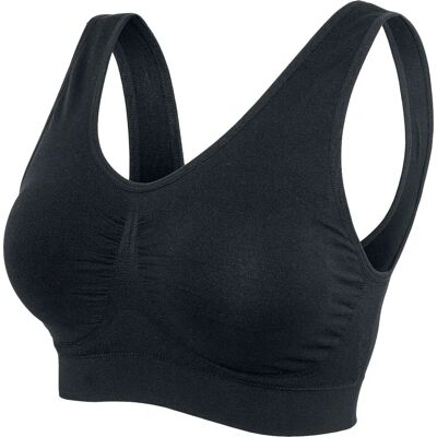 Urban Classics Donna Damen Sport-BH - XS-5XL - nero - Sport BH Urban Classics Donna Damen Sport-BH - XS-5XL - nero - Sport BH