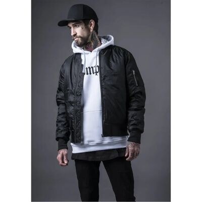 Veste Bomber Basique Urban Classics (TB861) - noire - Publicité Veste Bomber Basique Urban Classics (TB861) - noire - Publicité