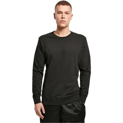 Build Your Brand Light Crew Sweatshirt - Noir, M Build Your Brand Light Crew Sweatshirt - Noir, M